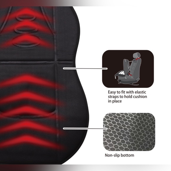 Auto Drive | AutoDrive 12-Volt Heated Seat Cushion, Auto Shut-off - Picture 5 of 7